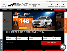 Tablet Screenshot of billrappbuickgmc.com